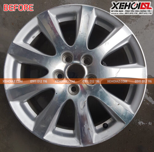 Sơn + Phay lazang ô tô 16 inch lại như mới tại Xe Hơi AZ