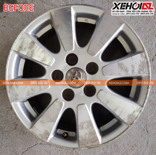 Phay lazang ô tô 16 inch phục hồi cho Camry nổ sơn, bong tróc tại Xe Hơi AZ