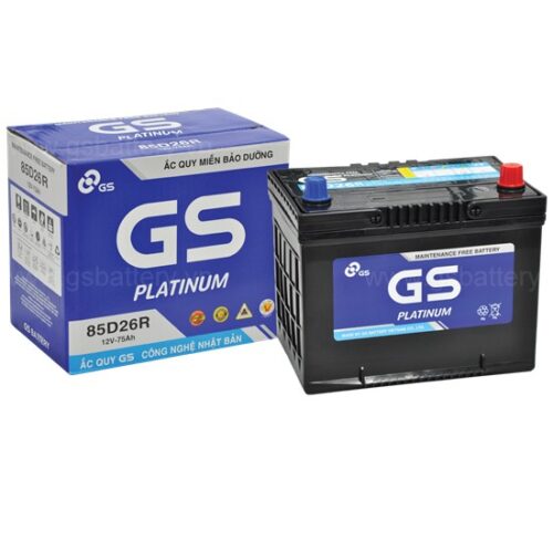 Bình ắc quy GS 12V 75AH MF 85D26R
